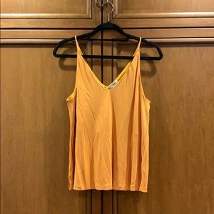 H&M marigold deep V tank top